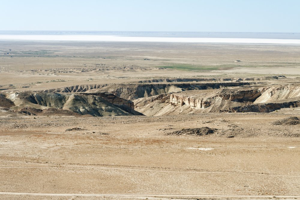 خندق "Karagiye"- كازاخستان